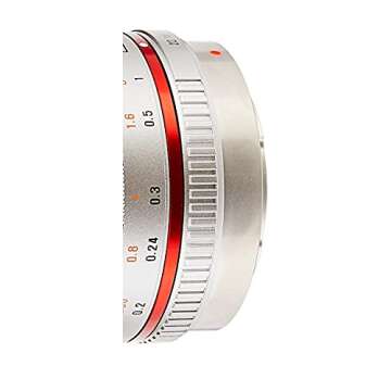 Samyang SY12M-MFT-SIL 12mm F2.0 Ultra Wide Angle Lens for Olympus/Panasonic Micro 4/3 Cameras, Silver