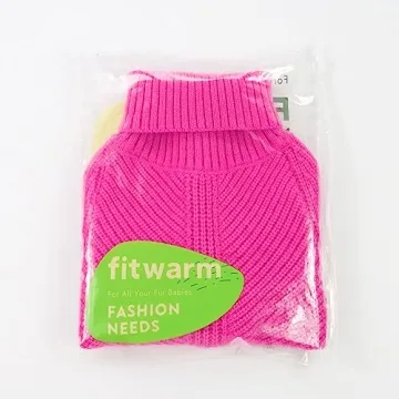 Fitwarm Valentines Dog Turtleneck Sweater for Small Dogs