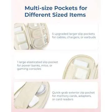 Stylish BAGSMART Travel Cord Organizer for Electronics