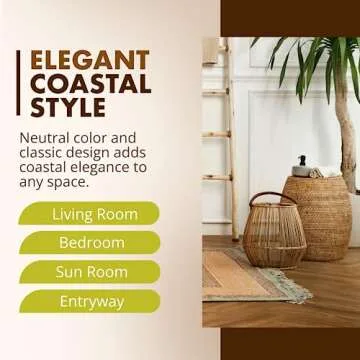 KOUBOO La Jolla Rattan Stool - Stylish Boho Seating