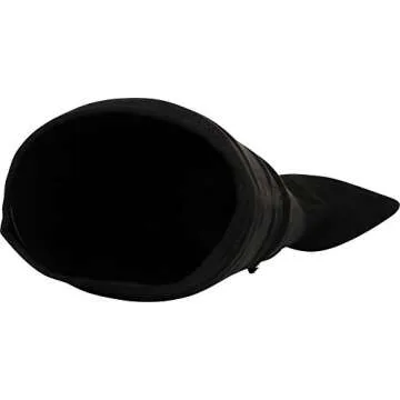 Liliana DB54 Women Suede Pointy Toe Thigh High Single Sole Stiletto Boot,Black,7