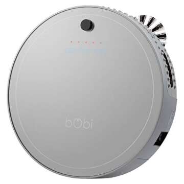 bObi Pet Robotic Vacuum Cleaner, Silver