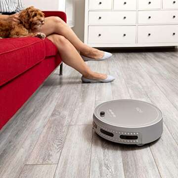 bObi Pet Robotic Vacuum Cleaner, Silver