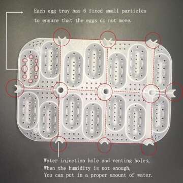 OMEM Reptile Breeding Box Reptile Lizard Incubation Box, Hatchery Box, Suitable for Hatching Snake, Lizards, Lions Mane, Reptiles (Black)