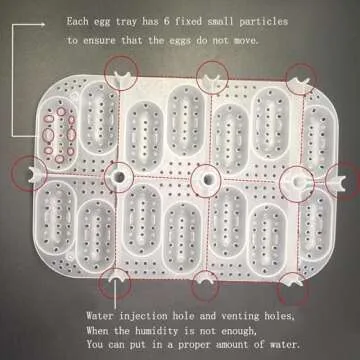 OMEM Reptile Breeding Box Reptile Lizard Incubation Box, Hatchery Box, Suitable for Hatching Snake, Lizards, Lions Mane, Reptiles (Black)