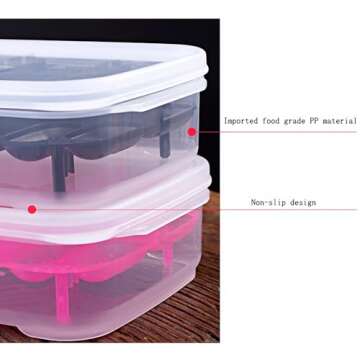 OMEM Reptile Breeding Box Reptile Lizard Incubation Box, Hatchery Box, Suitable for Hatching Snake, Lizards, Lions Mane, Reptiles (Black)