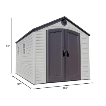 Lifetime 60075 8 x 15 Ft. Outdoor Storage Shed Details