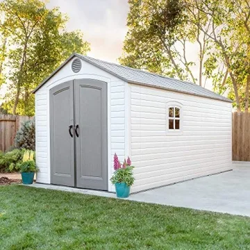 Lifetime 60075 8 x 15 Ft. Outdoor Storage Shed Details