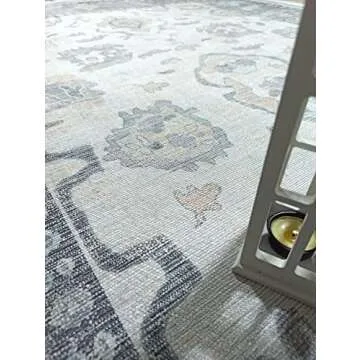 Shop Modern Oushak Runner Rug - Vintage & Washable Elegance