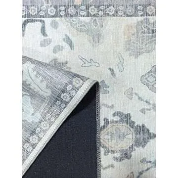 Shop Modern Oushak Runner Rug - Vintage & Washable Elegance