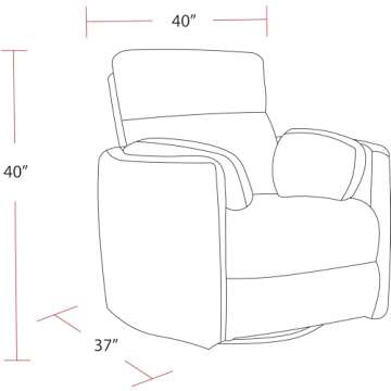 Parker Living Radius - Natural Beauty Quartz Power Swivel Glider Recliner