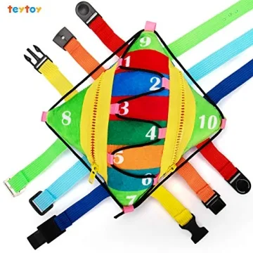 teytoy Sensory Buckle Pillow for Toddlers 1-3
