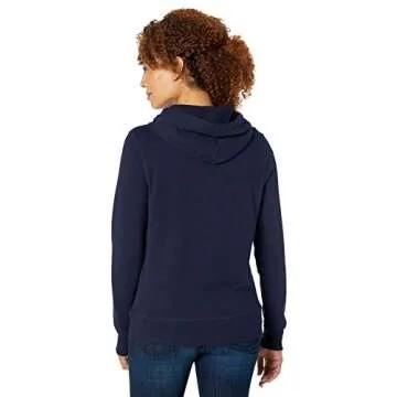 Amazon Essentials Women's Regular-Fit Fleece Pullover Hoodie (Available in Plus Size), Navy, Medium