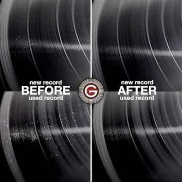 GrooveWasher Record & Stylus Care System – Record Cleaning Fluid & Large Scratch-Free Cleaning Pad with Delicate Stylus Brush & Cleaning Solution + Bonus Label Mask, Protect & Preserve Vinyl Records