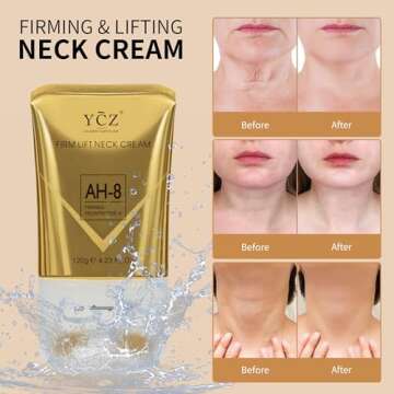 Ycz AH-8 Firming Neck Cream for Crepey Skin Body Care Comfort, Contains Hexapeptide, Moisturizing, T...
