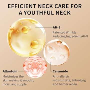 Ycz AH-8 Firming Neck Cream for Crepey Skin Body Care Comfort, Contains Hexapeptide, Moisturizing, Tightening Lotions Cosmetic Skin Care Skin Repair