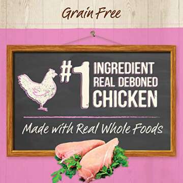 Merrick Purrfect Bistro Grain Free Premium Soft Canned Pate Chicken Wet Cat Food, Kitten Dinner Recipe - (Pack of 24) 3 oz. Cans