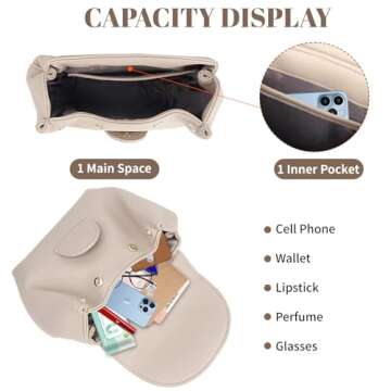 women's top-handle handbags,top handle bag,designer bags for women,luxury handbags,mini faux leather shoulder bag(Elephant Gray)