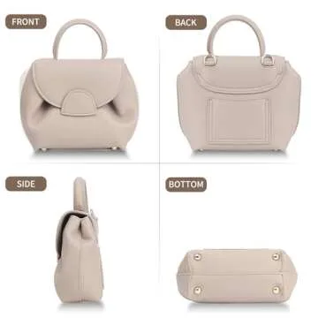 Elegant Women's Top-Handle Handbags in PU Leather