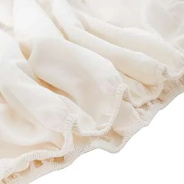 Organic Cotton Fitted Crib Sheets - 100% GOTS Certified Organic Cotton, All-Natural, Dye-Free, Unbleached, Toxic-Free & Breathable Baby Crib Sheets for Standard Crib Mattresses (2 Pack)