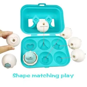 Pinkiwine Easter Hide & Squeak Dinosaur Eggs Montessori Sorting & Matching Learning Toys for Toddlers Kids Boys Girls Easter Basket Stuffers Gifts Party Favors