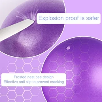 Premium 9-Inch Pilates Ball for Core Strength and Flexibility