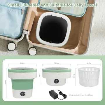 17L Portable Washing Machine & Spinner for Small Items