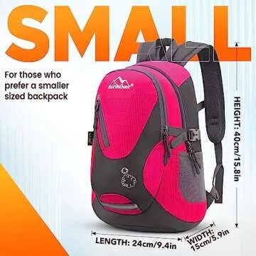 sunhiker Small Cycling Hiking Backpack Water Resistant Travel Backpack Lightweight Daypack M0714