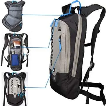 Arvano Bike Backpack Small Mountain Biking Backpack Lightweight 6l Daypack - MTB Cycling,Hiking,Skiing,Snow Bicycle,Snowboard