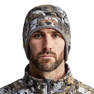 SITKA Gear Men's Stratus Windstopper Insulated Fleece Hunting Beanie, Elevated II, OSFA