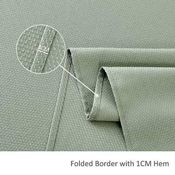 Waterproof Sage Green Tablecloth 52x70 for Dining