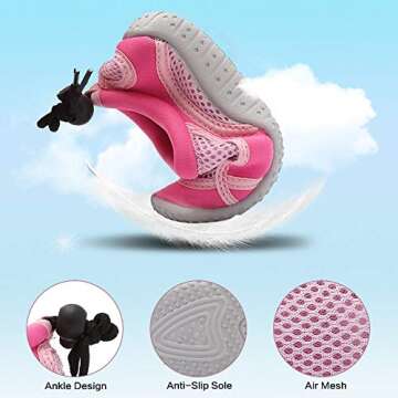 CIOR Toddler Kid Water Shoes Aqua Shoe Swimming Pool Beach Sports Athletic Shoes for Girls and BoysU120STHSX-Classic.New.pink-26