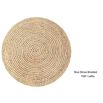 Melesh Women's Bucket Hats Fashion Womens Summer Beach Sun Straw Hat (Natural)