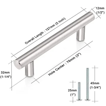 Probrico Durable Stainless Steel Cabinet Handles for Kitchen