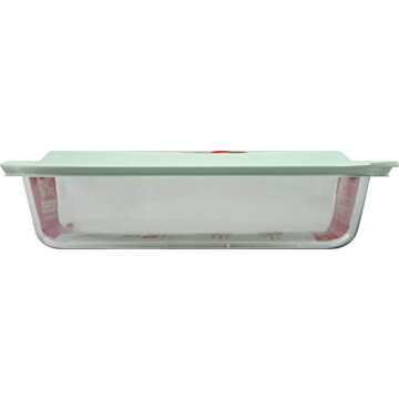 Pyrex CORINGWARE-PYREX DEEP 9"X13"BKR W/LID, Plain
