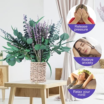 52 PCS Dried Eucalyptus & Lavender Shower Set for Relaxation