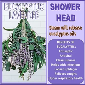 52 PCS Dried Eucalyptus & Lavender Shower Set for Relaxation