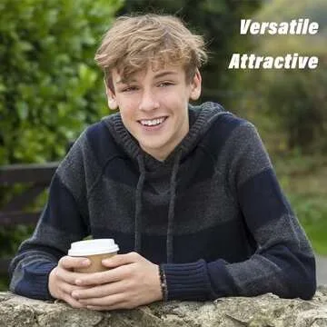 THEMEROL Valentines Gifts for Kids Boys Gifts Easter Stuffers Personalized Birthday Cards 5 7 9 11 Year Old Beaded Bracelets School Classroom Graduation Christmas Stocking Day