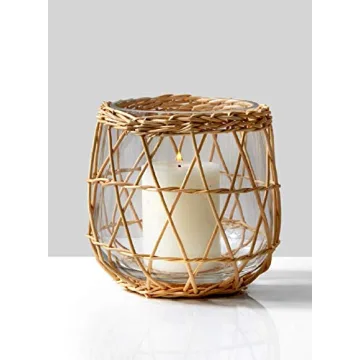 Serene Spaces Living Handwoven Candleholder for Decor