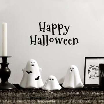 Pawliss Halloween Light-Up Ceramic Ghost Decorations