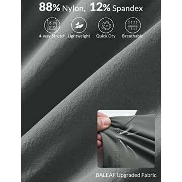 BALEAF Women's 3" Workout Shorts High Waisted Athletic Running Shorts with Liner Sports Lightweight Quick Dry Gray XS