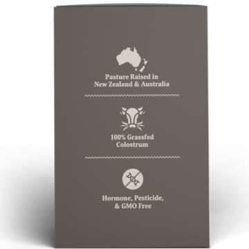 Ancestral Supplements Grass Fed Beef Bovine Colostrum Powder Packets, Immune Support Supplement, Gut, Skin & Hair Health Support Supplements, Promotes Growth and Repair, Non GMO, 30 Sticks, Unflavored