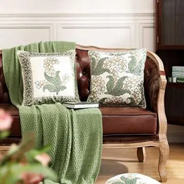 patdrea Velvet Throw Pillow Covers 18"x18" - 2 Pack