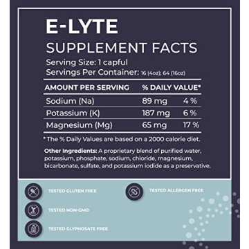 BodyBio E-Lyte Electrolytes - 4 oz Hydration Concentrate