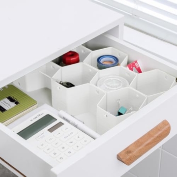 Adjustable Honeycomb Drawer Organizer for Underwear Socks Belts