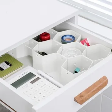 Adjustable Honeycomb Drawer Organizer for Underwear Socks Belts