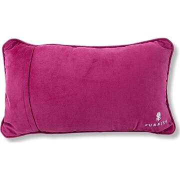 FURBISH Handmade Needlepoint Decorative Throw Pillow - Got it All Together - 9" x 15" - Small Embroidered Accent Pillow for Bed, Chair, Couch, Sofa - Aesthetic Room Decor