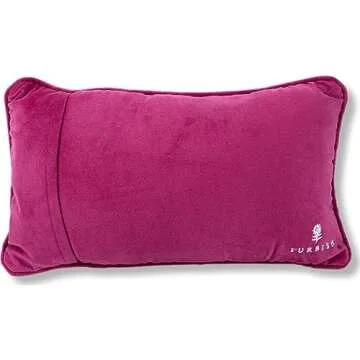 FURBISH Handmade Needlepoint Decorative Throw Pillow - Got it All Together - 9" x 15" - Small Embroidered Accent Pillow for Bed, Chair, Couch, Sofa - Aesthetic Room Decor