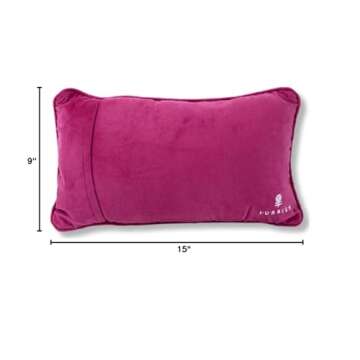 FURBISH Handmade Needlepoint Decorative Throw Pillow - Got it All Together - 9" x 15" - Small Embroidered Accent Pillow for Bed, Chair, Couch, Sofa - Aesthetic Room Decor