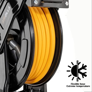AIRZILLA Retractable Air Hose Reel 65Ft Heavy Duty